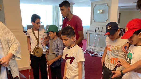 Kids with canes in Egypt Kids with canes in Egypt